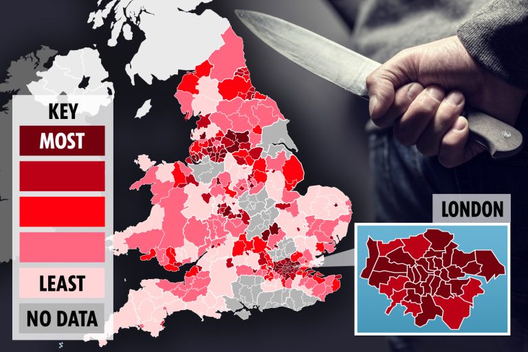Worst Cities for Knife Stabbings